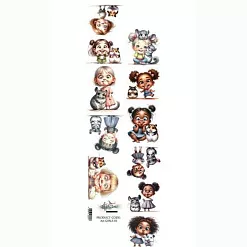 Бумага 6х30 см "Girls 01. Для вырезания" (Alchemy of Art)