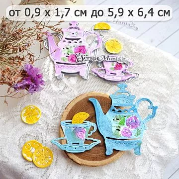 Нож "Чаепитие. Чай с лимоном", 5,9х6,4 см (ScrapMania)