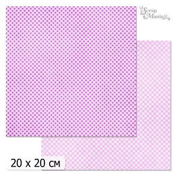 20х20 Бумага "Фономикс. Клетка. Дизайн 4" (ScrapMania)