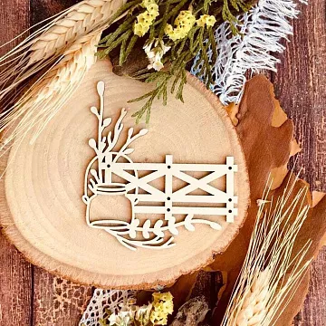 Чипборд "Утро на террасе", 6,8х7,4 см (WoodHome)