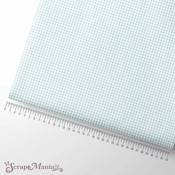 Отрез ткани 75х50 см "МурТильда. Голубая клетка" (ScrapMania)