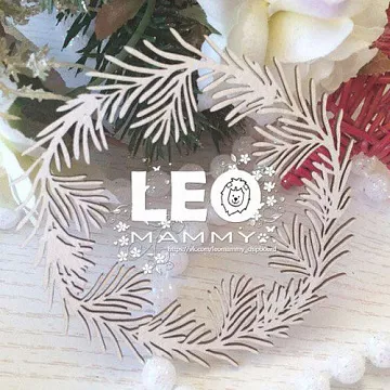 Чипборд "Веночек из сосновых веточек" (LeoMammy)