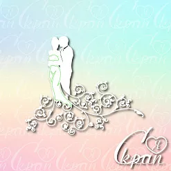 Чипборд "Свадебная пара 3", 12,7х10,6 см (LeoMammy) Чипборд "Свадебная пара 3", 12,7х10,6 см (LeoMammy)