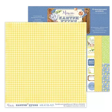 Бумага 30х30 см "Кантри кухня. Базовый 01" (Muscari)