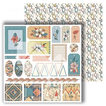 Бумага 30х30 см "Exotic Flower. Карточки" (DreamLight Studio)