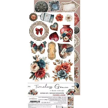 Набор бумаги 30х15 см "Timeless grace. Flowers", 18 листов (CraftO'clock)