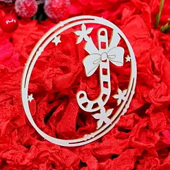 Украшение из чипборда "Рождественская рамка" (Fantasy)