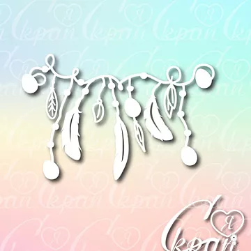 Чипборд "Пасхальная гирлянда" (LeoMammy)