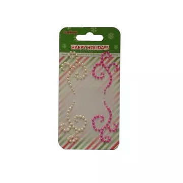 Наклейки из полужемчужин "Зимние каникулы", цвет кремовый и розовый (ScrapBerry's)