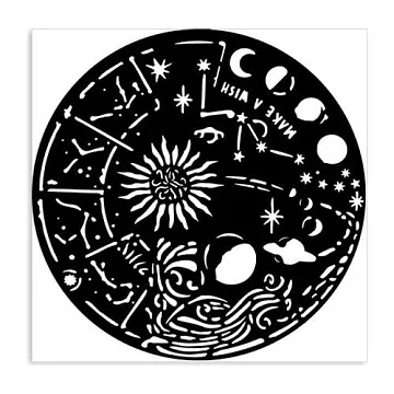 Трафарет 12х12 см "Cosmos circle" (Stamperia)