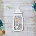 Чипборд "Шалунишка. Шейкер. Бутылочка со звездочками маленькая" (ScrapMania)