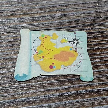 Украшение из цветного чипборда "Карта" (Благолис)