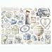 Набор вырубок из плотного картона "Timeless", 49 шт (Stamperia)