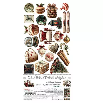 Набор бумаги 30х15 см "Oh Christmas Night. Christmas", 18 листов (CraftO'clock)