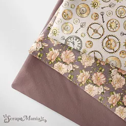 Отрез ткани 75х50 см "Девичья тайна. Механизмы" (ScrapMania)