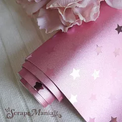 Отрез экокожи 30х69 см "Текстурный. Звезды розово-золотой" (Pty Китай) Отрез экокожи 30х69 см "Текстурный. Звезды розово-золотой" (Pty Китай)