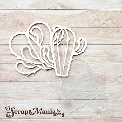 Чипборд "Ламы. Шейкер. Кактус маленький" (ScrapMania) Чипборд "Ламы. Шейкер. Кактус маленький" (ScrapMania)