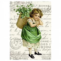 Тканевая карточка мини "Нежный возраст. Корзинка" (ScrapMania) Тканевая карточка мини "Нежный возраст. Корзинка" (ScrapMania)