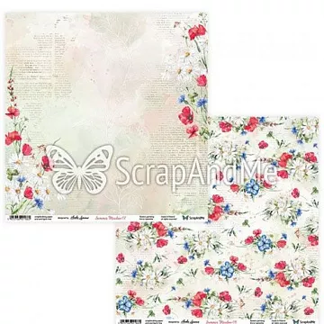 Бумага 30х30 "Summer meadow 07/08" (ScrapAndMe)