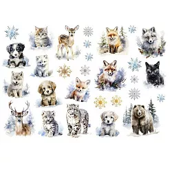 Набор высечек "Зима-время чудес. Звери", 25 шт (ScrapbookDesigns) Набор высечек "Зима-время чудес. Звери", 25 шт (ScrapbookDesigns)