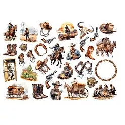 Набор высечек "Ковбой", 30 шт (ScrapbookDesigns)