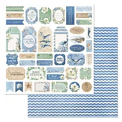 Бумага "Океания. Ярлыки и теги" (ScrapMania)