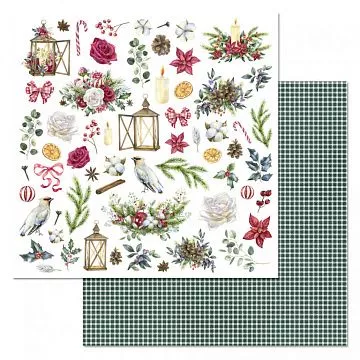 Бумага "Богемное Рождество. Картинки" (ScrapMania)
