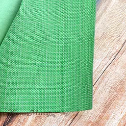 Отрез экокожи 50х70 см "Zephir. Светло-зеленая клетка"
