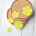 Набор вырубок "Роза", цвет горчичный (ScrapMania)