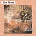 Калька 20х20 см "Стальное сердце 13", плотность 110 гр/м2 (ScrapMania)