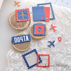 Нож "Марки. Почта", 3,2х4,2 см (ScrapMania)
