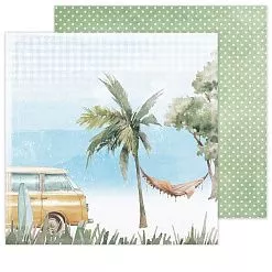 Бумага 21х21 см "Летние приключения. Пальма" (ScrapbookDesigns) Бумага 21х21 см "Летние приключения. Пальма" (ScrapbookDesigns)