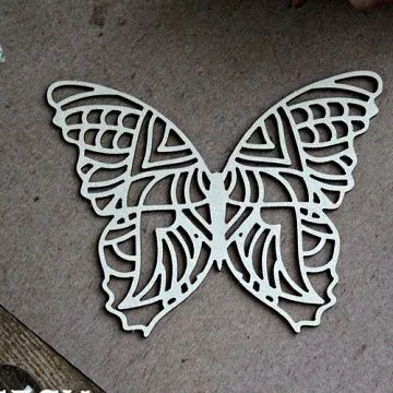 Украшение из чипборда "Бабочка" (Fantasy)