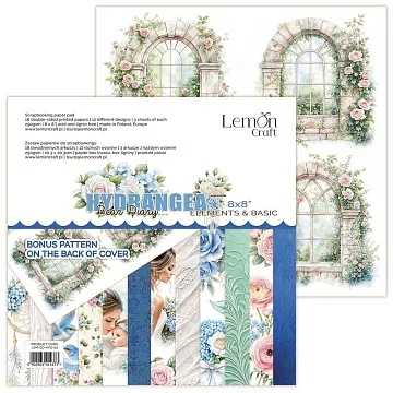 Набор бумаги 20х20 см "Hydrangea. Для вырезания", 18 листов (Lemon Craft)