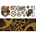 Лист с картинками 10х30 см "Идеальный мужчина. Шестеренки" (ScrapMania)