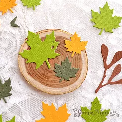 Нож "Листья клена", 3,6х4 см (ScrapMania)