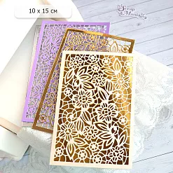 Нож "Кружево. Цветы сказочные. Фон", 10х15 см (ScrapMania)
