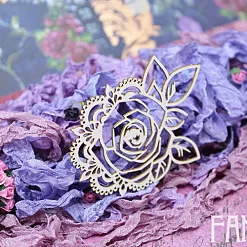 Украшение из чипборда "Английская роза 1967" (Fantasy)