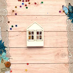 Чипборд "Имбирное Рождество. Шейкер. Дом с двумя окнами. Мини" (ScrapMania) Чипборд "Имбирное Рождество. Шейкер. Дом с двумя окнами. Мини" (ScrapMania)
