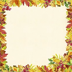 Бумага "Школьный вальс. Окно в осень" (ScrapMania)