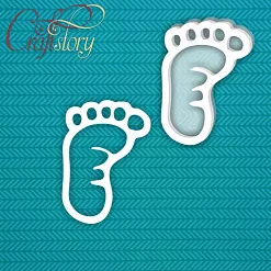 Украшение из чипборда "Шейкер. Ножка левая", большое (CraftStory)