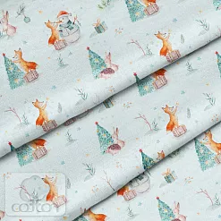 Отрез ткани 79х50 см "Этника новогодняя" (Cotton)