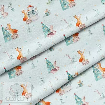 Отрез ткани 79х50 см "Этника новогодняя" (Cotton)