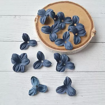 Набор бумажных цветов "Трилистник. Синяя ночь", 20 шт (Китай)