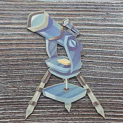 Украшение из цветного чипборда "Телескоп" (Благолис)