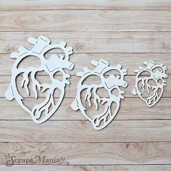 Чипборд "Спасибо, доктор! Шейкер. Сердце мини" (ScrapMania) Чипборд "Спасибо, доктор! Шейкер. Сердце мини" (ScrapMania)