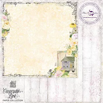 Бумага "Courtship lane. Bourbon ave" (Blue Fern)