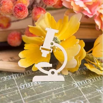 Украшение из чипборда "Микроскоп" (Fantasy)