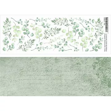 Лист с картинками 10х30 см "Небесная роса. Веточки 2" (ScrapMania)