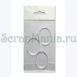 Набор украшений из акрила "Овал" (FD)